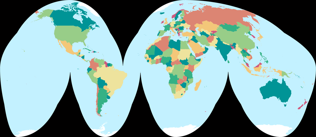 Goode’s Homolosine Projection - The Cartographic Institute